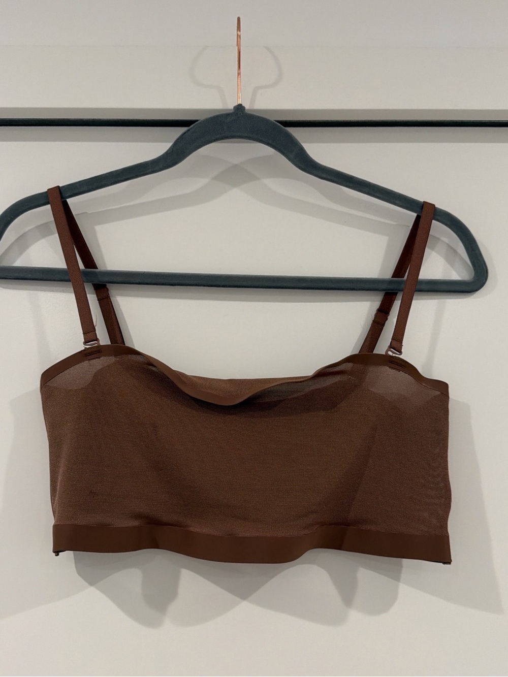 Skims Seamless Brown Bralette Top - Comfortable Everyday Support